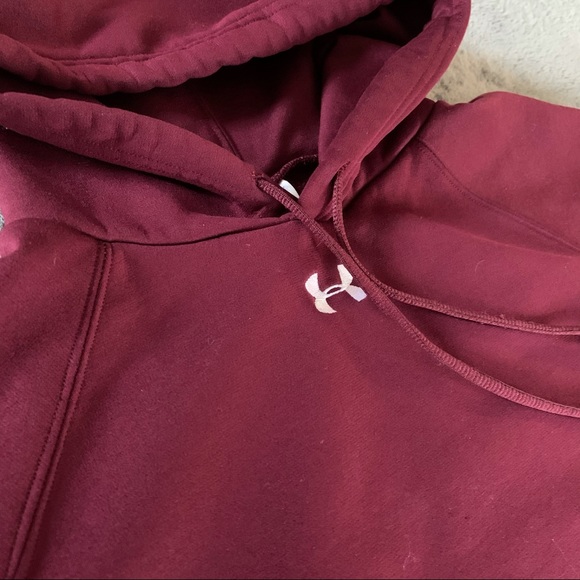 Burgundy Under Armuor Hoodie - Picture 5 of 8